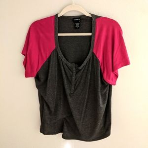 Gray and Pink T-shirt